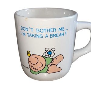 Vintage ZIGGY American Greetings Coffee Mug: GUC: Retro Glassware
